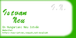 istvan neu business card
